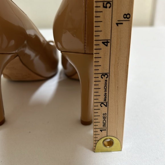 VIA SPIGA WOMEN 3.5”HEEL NUDE PATENT LEATHER SIZE 8.5 - Picture 7 of 12